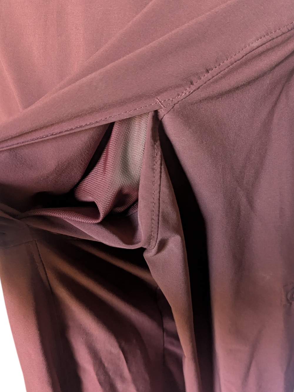 Columbia Omni-Shade Long Sleeve Button Front Shirt Burgundy Extra Large - Picture 3 of 5